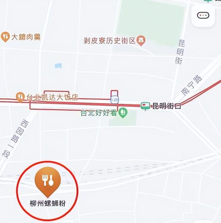 台湾省地图上找家乡美食，街道命名让人破防(图3)